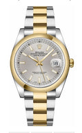Rolex Steel & Yellow Gold Datejust 36 Silver Index Oyster