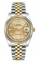 Rolex Steel & Yellow Gold Datejust 36 Champagne Index Jubilee
