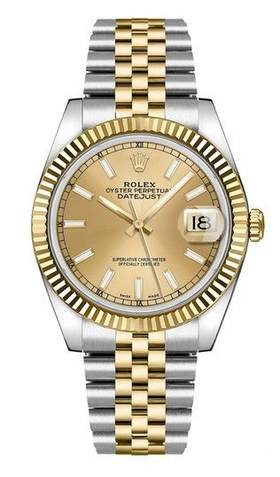 Rolex Steel & Yellow Gold Datejust 36 Champagne Index Jubilee