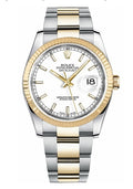 Rolex Steel & Yellow Gold Datejust 36 White Index Oyster