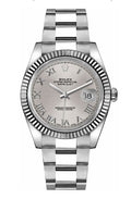 Rolex Steel & White Gold Datejust 36 Silver Roman Oyster