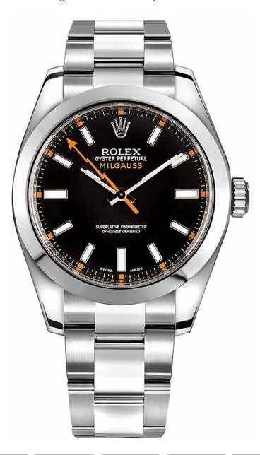 Rolex Milgauss 40 Black Index Dial Oyster