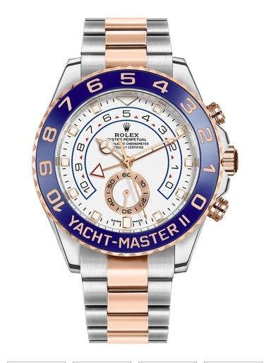 Rolex Rose Gold & Steel Yacht-Master II 44 White