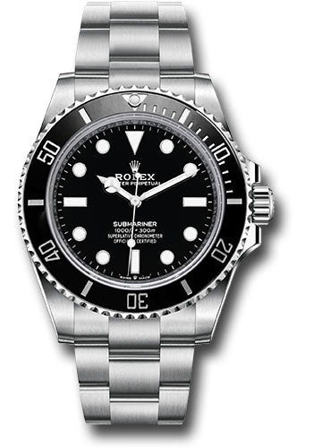 Rolex Submariner 124060 41 Black Dial Black Bezel Oyster
