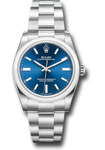 Rolex Oyster Perpetual 34 Blue Index