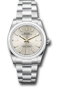 Rolex Oyster Perpetual 34 Silver Index