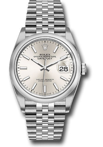 Rolex Steel Datejust 36 Mint Silver Jubilee