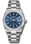 Rolex Steel Datejust 36 Blue Index Oyster