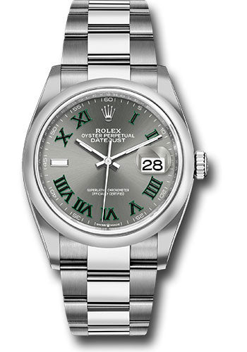 Rolex Steel Datejust 36 Wimbledon Oyster