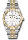 Rolex Steel & Yellow Rolesor Gold Datejust 36 White Index Jubilee