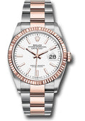 Rolex Steel & Rose Gold Datejust 36 White Index Oyster