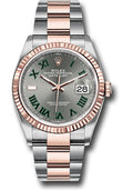 Rolex Steel & Rose Gold Datejust 36 Wimbledon Oyster