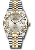 Rolex Steel & Yellow Gold Datejust 36 Silver Diamond Roman VI & IX Jubilee