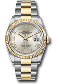 Rolex Steel & Yellow Gold Datejust 36 Silver Diamond Roman VI & IX Oyster
