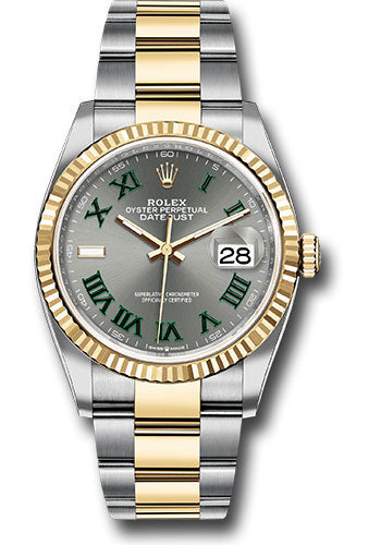 Rolex Steel & Yellow Gold Datejust 36 Wimbledon Oyster