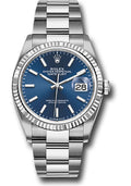 Rolex Stainless Steel Steel Datejust 36 Blue Index Oyster