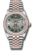 Rolex Steel & Everose Gold Datejust 36 Wimbledon Jubilee Diamond Bezel