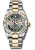 Rolex Steel & Yellow Gold Datejust 36 Wimbledon Diamond Bezel Oyster