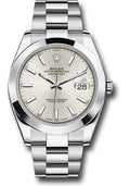Rolex Stainless Steel Datejust 41 White Index Oyster