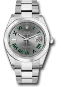 Rolex Stainless Steel Datejust 41 Wimbledon Oyster
