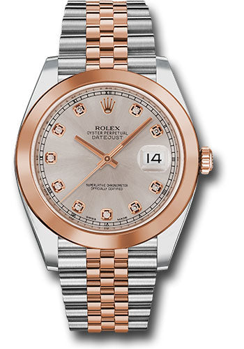 Rolex Everose Gold & Steel Datejust 41 Sundust Diamond Jubilee
