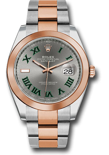 Rolex Everose Gold and Steel Datejust 41 Wimbledon Oyster