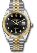 Rolex Yellow Gold & Steel Datejust 41 Black Diamond Jubilee