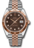 Rolex Steel & Everose Gold Datejust 41 Chocolate Diamond Jubilee