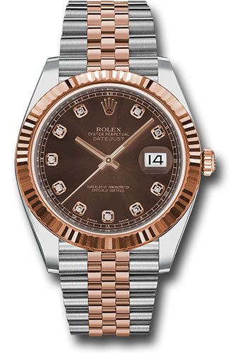 Rolex Steel & Everose Gold Datejust 41 Chocolate Diamond Jubilee