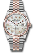 Rolex Steel & Rose Gold Datejust 36 Mother Of Pearl Diamond Jubilee