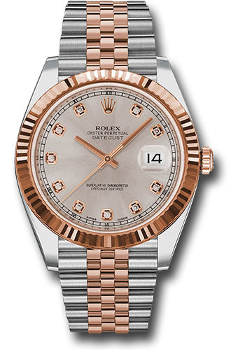 Rolex Steel & Everose Gold Datejust 41 Sundust Diamond Jubilee