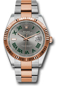 Rolex Steel & Eose Gold Datejust 41 Wimbldeon Oyster