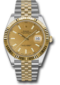 Rolex Steel & Yellow Gold Datejust 41 Champagne Index Jubilee