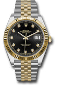 Rolex Steel & Yellow Gold Datejust 41 Black Diamond Jubilee