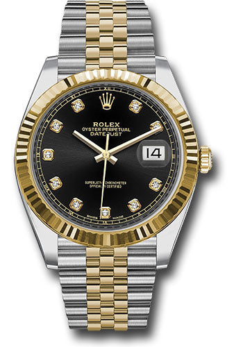 Rolex Steel & Yellow Gold Datejust 41 Black Diamond Jubilee
