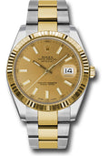 Rolex Steel & Yellow Gold Datejust 41 Champagne Index Oyster