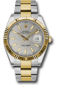 Rolex Steel & Yellow Gold Datejust 41 Silver Index Oyster