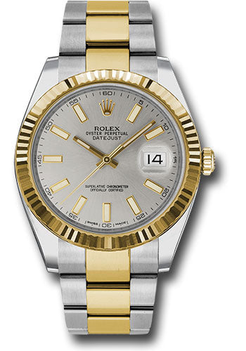 Rolex Steel & Yellow Gold Datejust 41 Silver Index Oyster