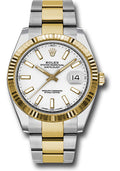 Rolex Steel & Yellow Gold Datejust 41 White Index Oyster