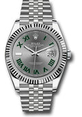 Rolex Stainless Steel & White Gold Datejust 41 Wimbledon  Jubilee