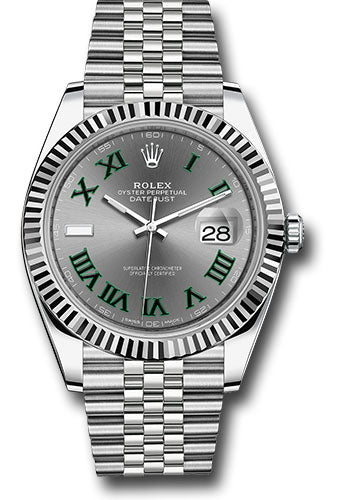 Rolex Stainless Steel & White Gold Datejust 41 Wimbledon  Jubilee