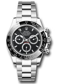 Rolex Steel Daytona 126500 Black Dial Black Ceramic Oyster