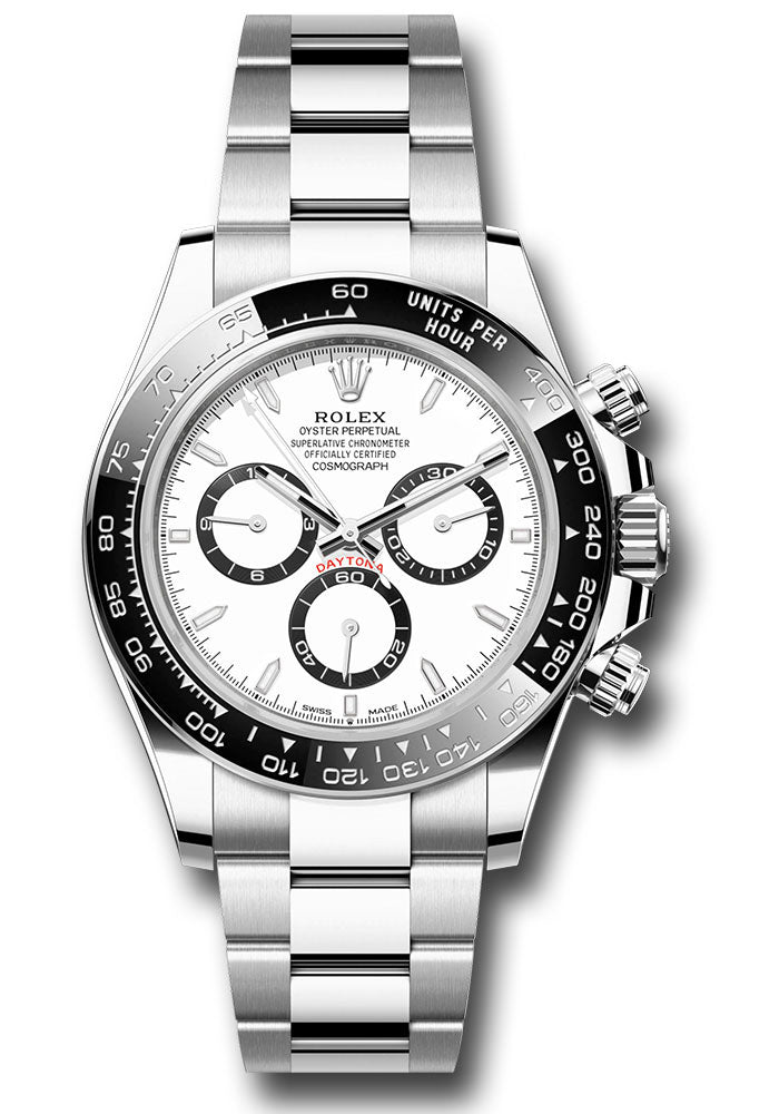 Rolex Steel Daytona 126500 White Dial Black Ceramic Oyster