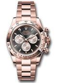 Rolex Everose Gold Daytona Black & Sundust  Dial Oyster