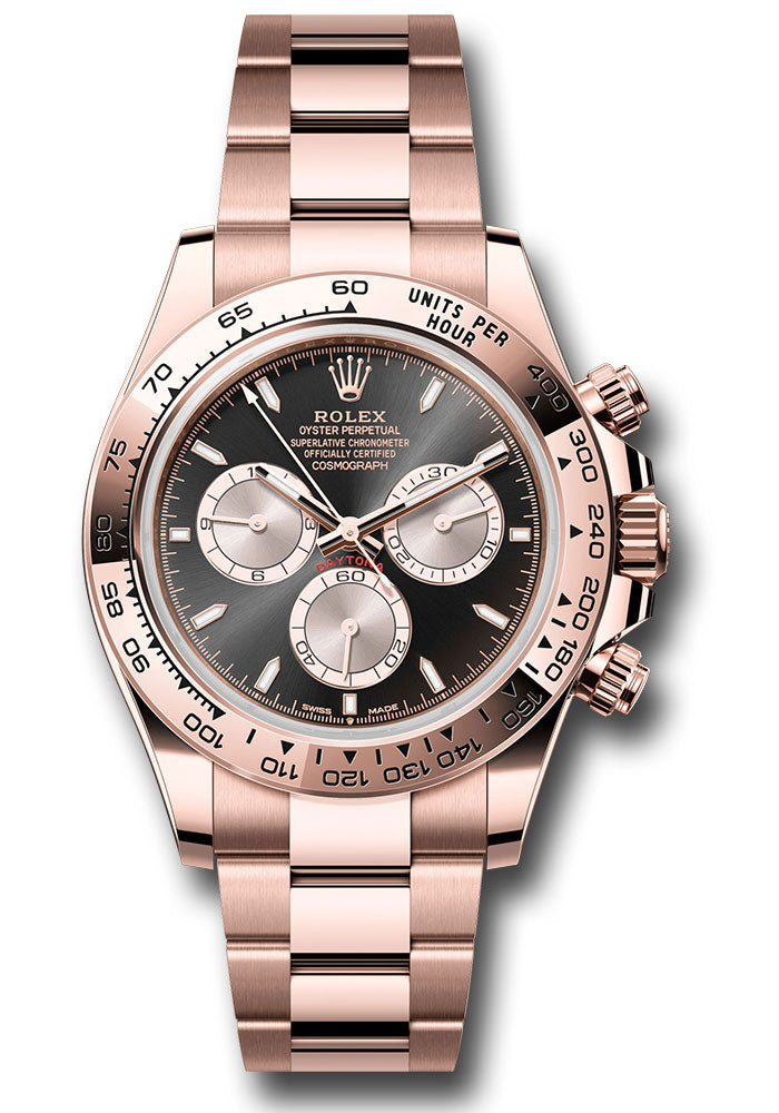 Rolex Everose Gold Daytona Black & Sundust  Dial Oyster