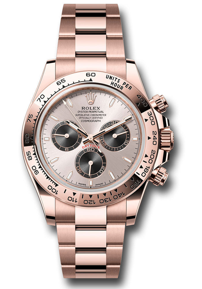 Rolex Everose Gold Daytona Sundust & Black  Dial Oyster