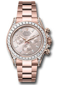 Rolex Everose Gold Daytona Sundust & Diamond Dial Diamond Lugs Oyster
