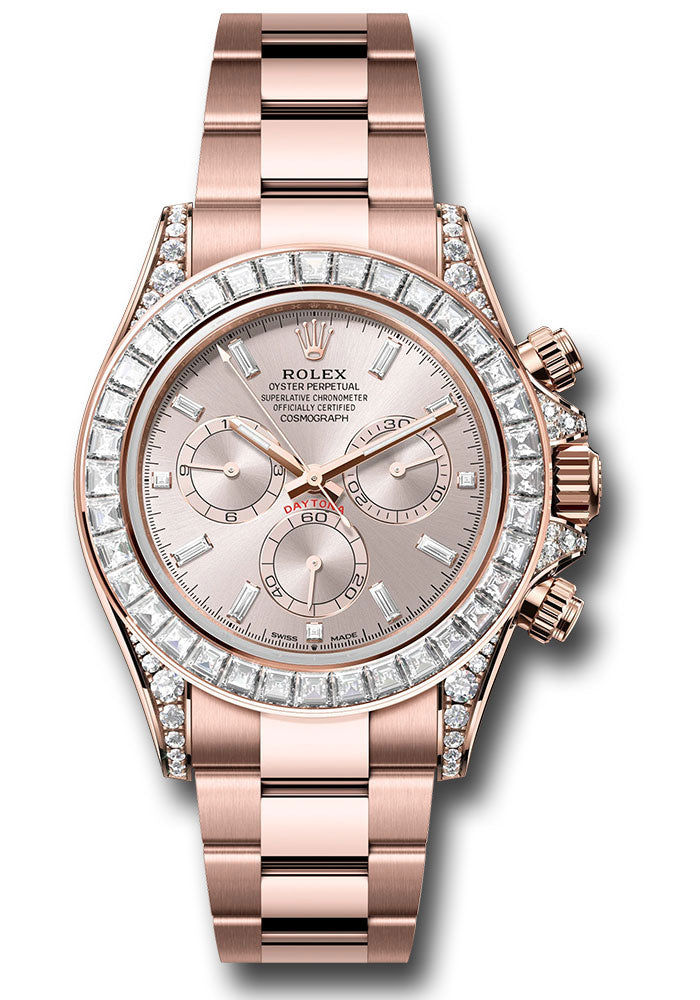 Rolex Everose Gold Daytona Sundust & Diamond Dial Diamond Lugs Oyster