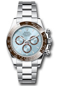 Rolex Platinum Daytona Ice Blue Index