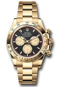Rolex Yellow Gold Daytona Black & Champagne Dial Oyster